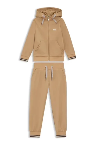 Kids’ logo-detail tracksuit in a cotton blend