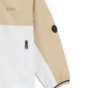 Kids’ logo-detail windbreaker with colour-blocking