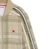Kids’ logo-label jacket with check
