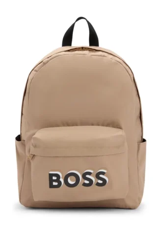 Kids’ logo-print backpack in canvas