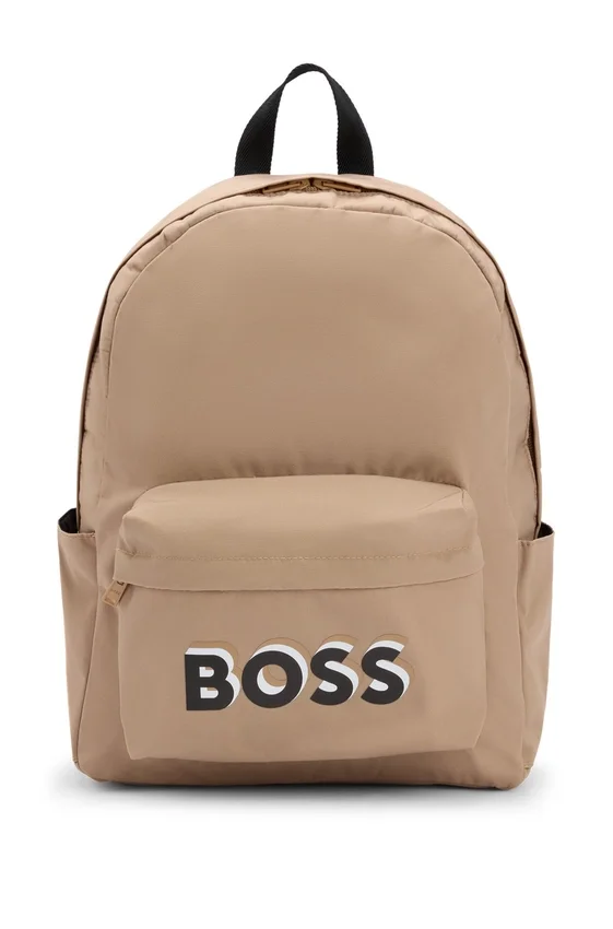 Kids’ logo-print backpack in canvas Kids’ logo-print backpack in canvas