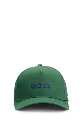 Kids’ logo-print cap in cotton twill