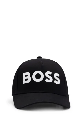 Kids’ logo-print cap in cotton twill