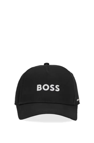 Kids’ logo-print cap in cotton twill