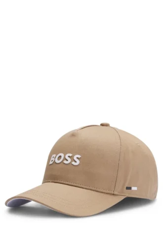 Kids’ logo-print cap in cotton twill