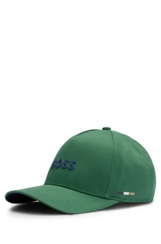 Kids’ logo-print cap in cotton twill