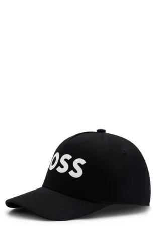 Kids’ logo-print cap in cotton twill