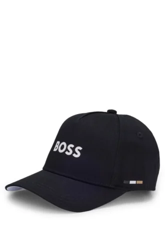 Kids’ logo-print cap in cotton twill