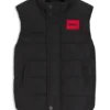 Kids’ logo-print gilet with padding Kids’ logo-print gilet with padding