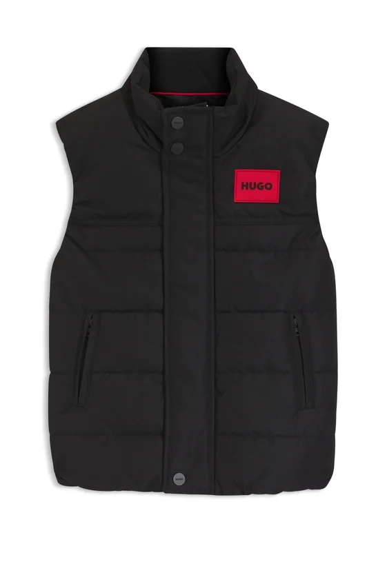 Kids’ logo-print gilet with padding Kids’ logo-print gilet with padding