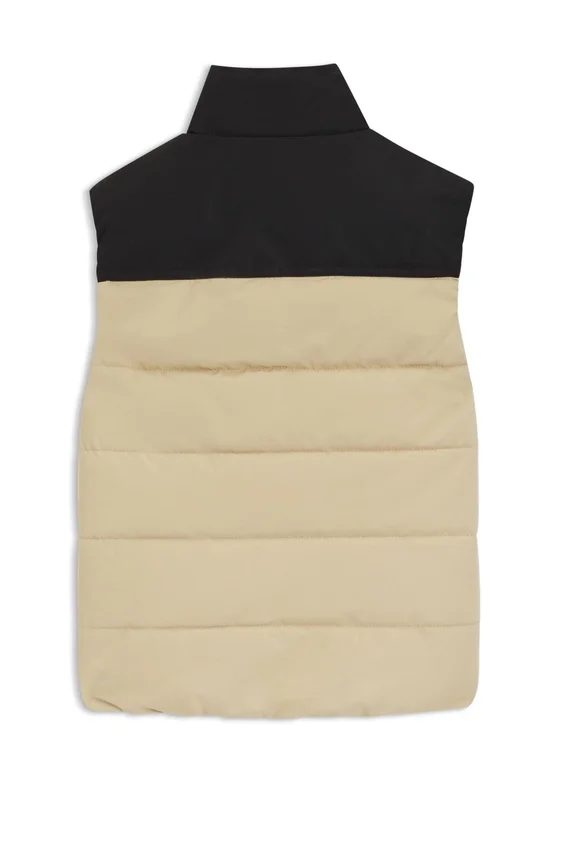 Kids’ logo-print gilet with padding Kids’ logo-print gilet with padding