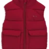 Kids’ logo-print gilet with water-repellent finish
