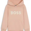 Kids’ logo-print hoodie in a cotton blend