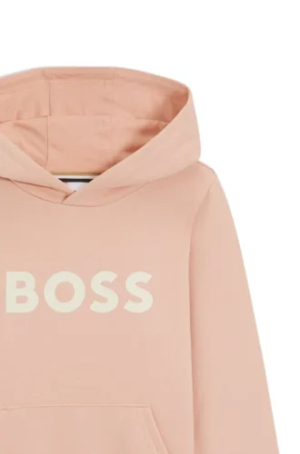 Kids’ logo-print hoodie in a cotton blend