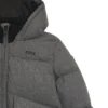 Kids’ logo-print jacket with flannel effect