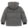 Kids’ logo-print jacket with flannel effect