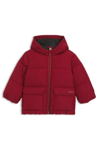Kids’ logo-print jacket with padding