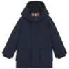Kids’ logo-print parka jacket in ripstop Kids’ logo-print parka jacket in ripstop