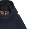 Kids’ logo-print parka jacket in ripstop Kids’ logo-print parka jacket in ripstop