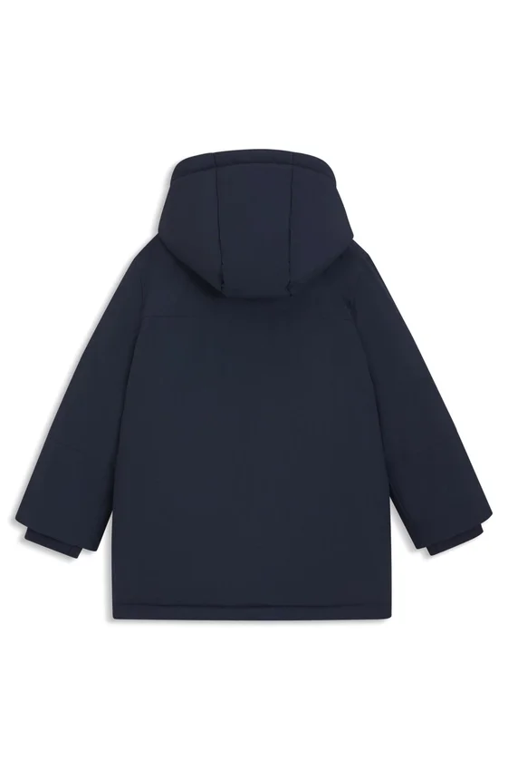 Kids’ logo-print parka jacket in ripstop Kids’ logo-print parka jacket in ripstop