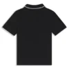 Kids’ logo-print polo shirt in cotton piqué