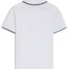 Kids’ logo-print polo shirt in cotton piqué