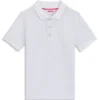 Kids’ logo-print polo shirt in stretch cotton