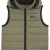 Kids’ logo-print reversible gilet with down filling
