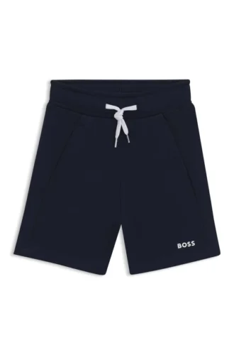 Kids’ logo-print shorts in a cotton blend