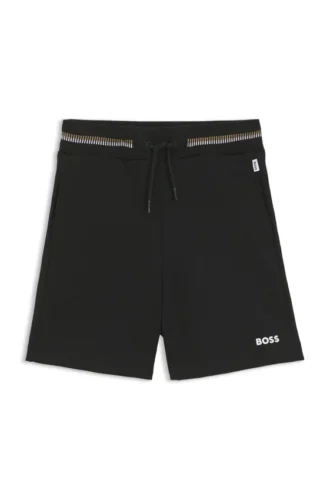 Kids’ logo-print shorts in a cotton blend