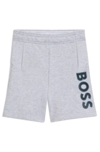 Kids’ logo-print shorts in fleece