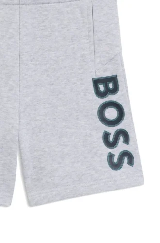 Kids’ logo-print shorts in fleece