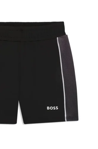 Kids’ logo-print shorts in stretch jersey