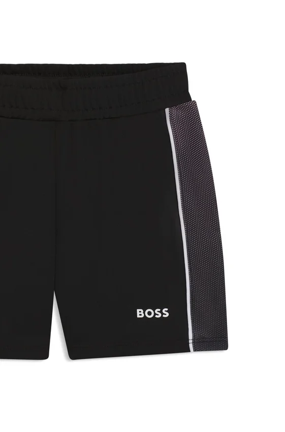 Kids’ logo-print shorts in stretch jersey Kids’ logo-print shorts in stretch jersey