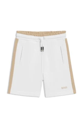 Kids’ logo-print shorts with side-seam inserts