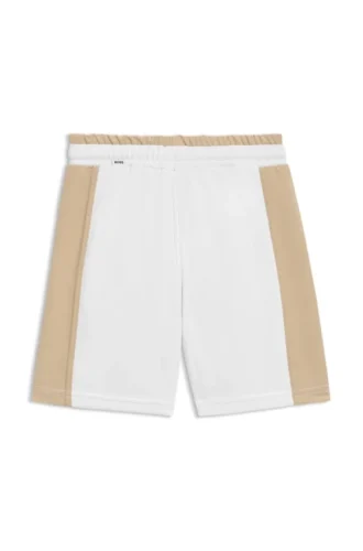 Kids’ logo-print shorts with side-seam inserts