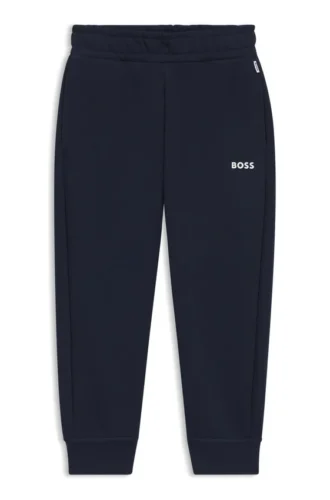 Kids’ logo-print tracksuit bottoms in a cotton blend