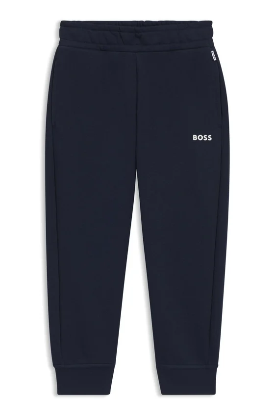 Kids’ logo-print tracksuit bottoms in a cotton blend Kids’ logo-print tracksuit bottoms in a cotton blend