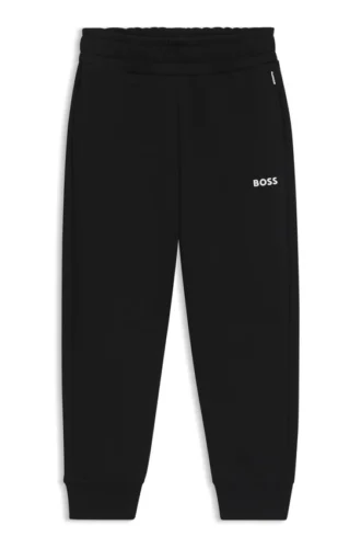 Kids’ logo-print tracksuit bottoms in a cotton blend