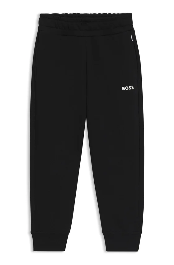 Kids’ logo-print tracksuit bottoms in a cotton blend Kids’ logo-print tracksuit bottoms in a cotton blend