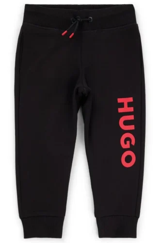 Kids’ logo-print tracksuit bottoms in a cotton blend