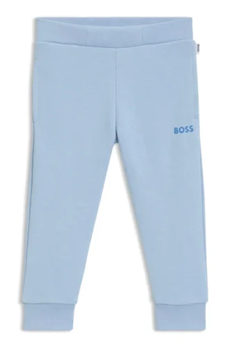 Kids’ logo-print tracksuit bottoms in a cotton blend
