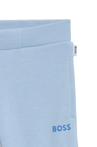 Kids’ logo-print tracksuit bottoms in a cotton blend