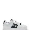 Kids’ logo-print trainers in leather