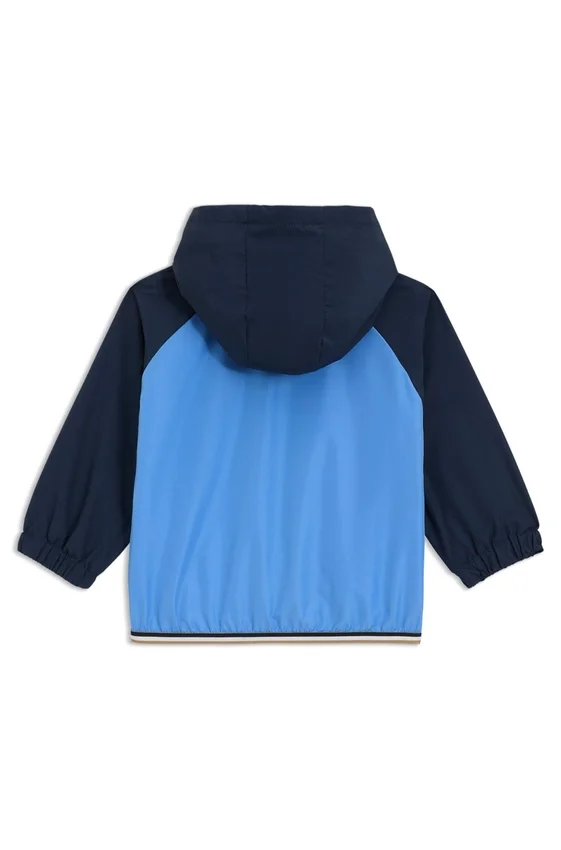 Kids’ logo-print windbreaker with colour-blocking Kids’ logo-print windbreaker with colour-blocking