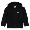 Kids’ logo-print zip-up hoodie in a cotton blend