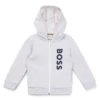 Kids’ logo-print zip-up hoodie in a cotton blend Kids’ logo-print zip-up hoodie in a cotton blend