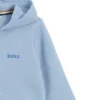 Kids’ logo-print zip-up hoodie in a cotton blend