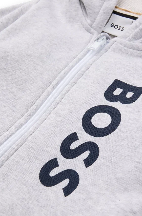Kids’ logo-print zip-up hoodie in a cotton blend Kids’ logo-print zip-up hoodie in a cotton blend