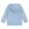 Kids’ logo-print zip-up hoodie in a cotton blend